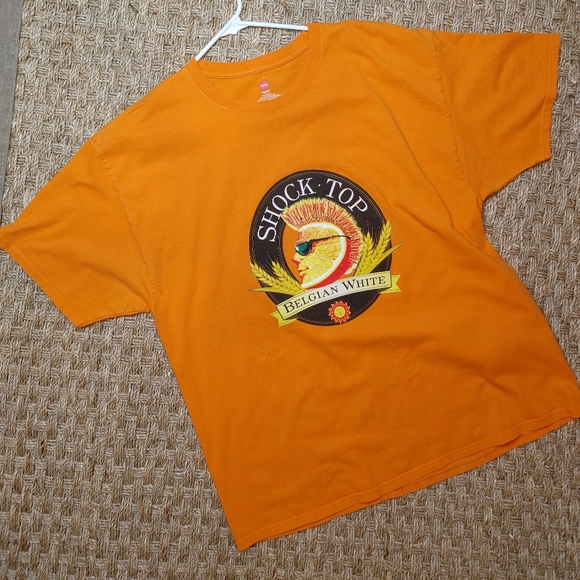 SHOCK TOP HANES SS T-SHIRT, ORANGE XL - Picture 1 of 4